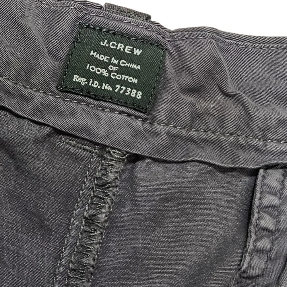 J. Crew Stanton Shorts Mens Gray 100% Cotton Flat‎ Front Casual Size 33